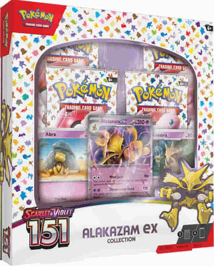 Pokemon TCG Scarlet and Violet 151 Alakazam ex Collection Pokemon Cards Box Set