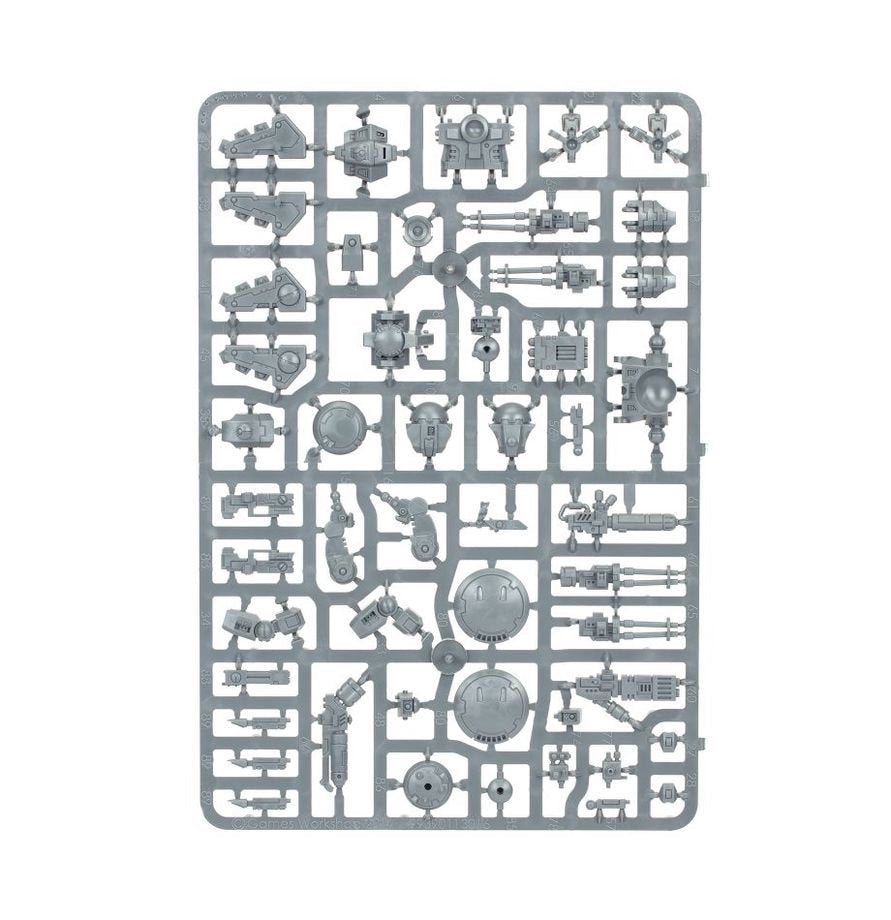Warhammer 40K T'au Empire XV8 Crisis Battlesuit Team Miniatures Kit with Tactical Drones, Customizable Weapon Loadouts & Posable Models