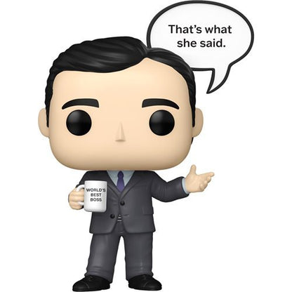 Scott (That's What She Said) #1773 Funko Pop! Television The Office - Approx. 4 1/2" Collectible Vinyl Figure Bundled with Display Box Protector Case - Estimated Arrival: Nov. 2025 (PRE-SALE)