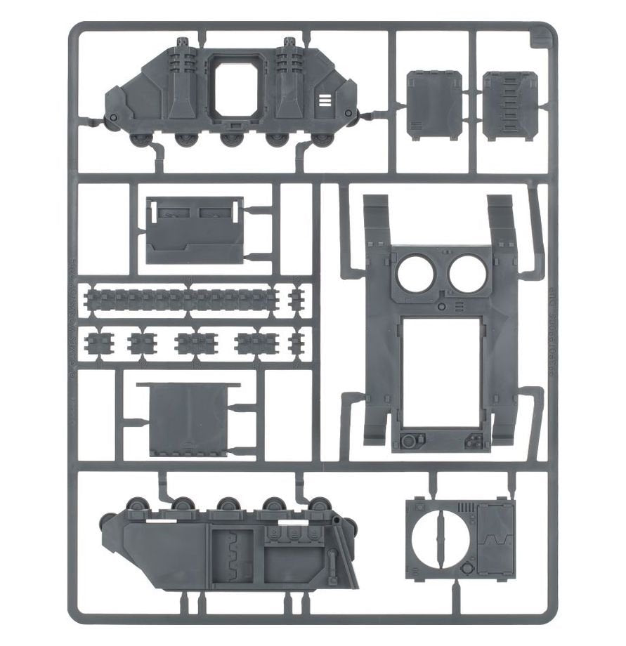Warhammer 40,000 Chaos Rhino Chaos Space Marines Chaos Rhino Vehicle Kit for Warhammer 40K – Customizable Plastic Transport with Weapon & Cosmetic Options, Unpainted Miniature Model (PRE-ORDER)