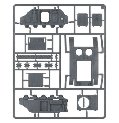 Warhammer 40,000 Chaos Rhino Chaos Space Marines Chaos Rhino Vehicle Kit for Warhammer 40K – Customizable Plastic Transport with Weapon & Cosmetic Options, Unpainted Miniature Model (PRE-ORDER)