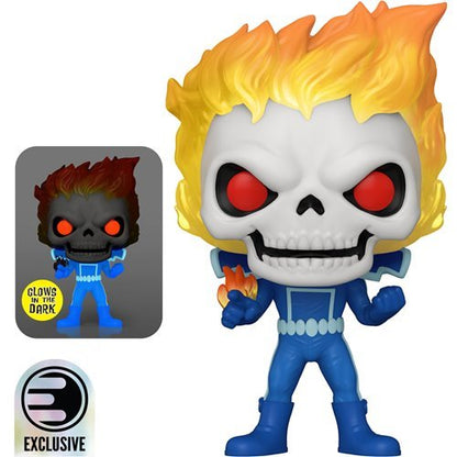 Ghost Rider #1559 Funko Pop! Marvel Strange Tales - Approx. 4 1/2" Glow-in-the-Dark  Entertainment Earth Exclusive Vinyl Figure Bundled with Display Box Protector Case - Estimated Arrival: Sept. 2025 (PRE-SALE)
