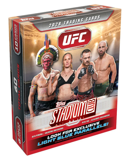 Topps UFC Stadium Club 2026 Trading Cards Mega Box 6 Packs 60 Total Cards