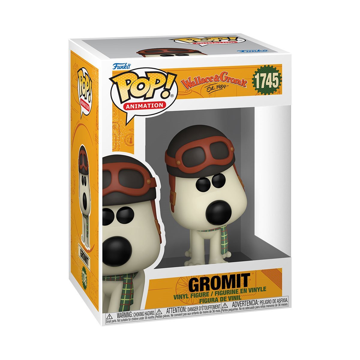 Funko Pop! Animation: Wallace and Gromit Wave 3 - Collectible Vinyl Figure - Wallace #1744, Gromit #1745, Feathers McGraw #1746, and Norbot #1747 - Set of 4