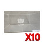 Collection Realm Pokémon Booster Box Vinyl Display Case – Stackable Protective Covers, Dust & Moisture Resistant, Preserves Value for Pokémon Card Collectors in 10-Pack (PRE-ORDER JULY 2026)