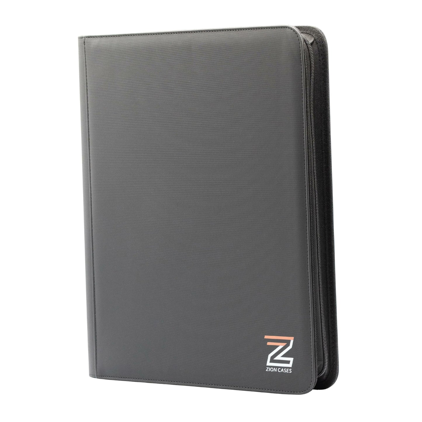 Zion Cases gray 4 pocket toploader trading card binder