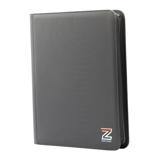 Zion Cases gray 4 pocket toploader trading card binder