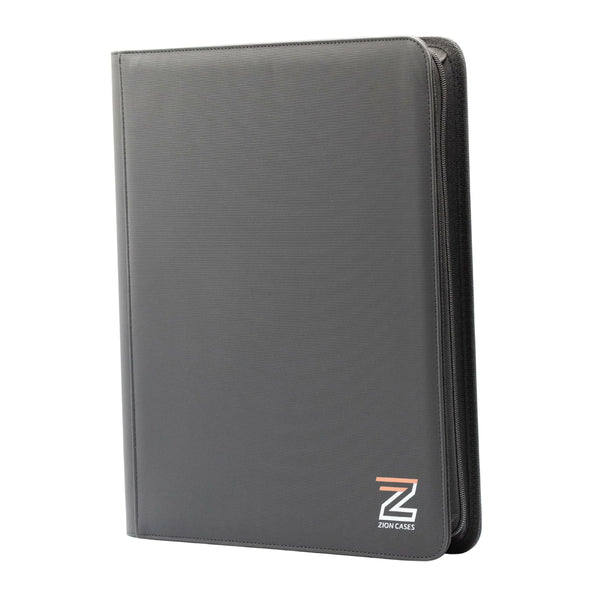 Zion Cases gray 4 pocket toploader trading card binder