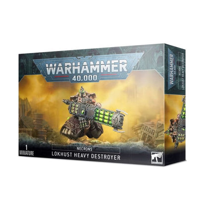 Warhammer 40,000 Necrons Lokhust Heavy Destroyer Push-Fit Miniature Model Kit with Gauss Destructor or Enmitic Exterminator, 60mm Base, Warhammer 40K Necron Army Unit (PRE-ORDER)