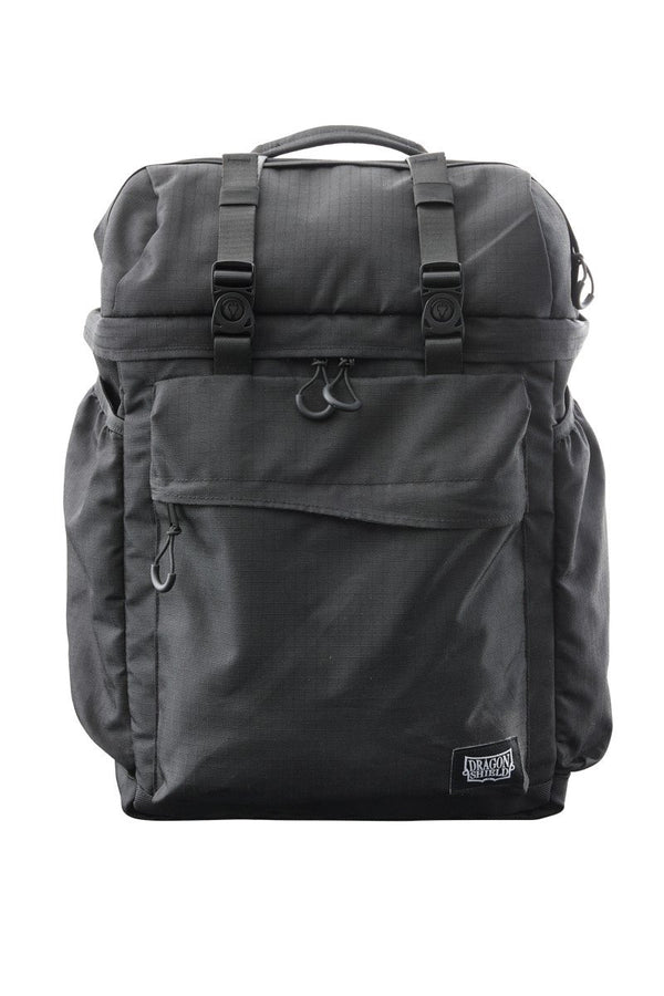 Dragon Shield Dragon Lock System Dragon Pack Backpack Black & Grey for TCG Players, Waterproof Gaming Bag with Laptop Sleeve, Deck Storage & Playmat Compartments (PREORDER - Release Date July 10, 2026)