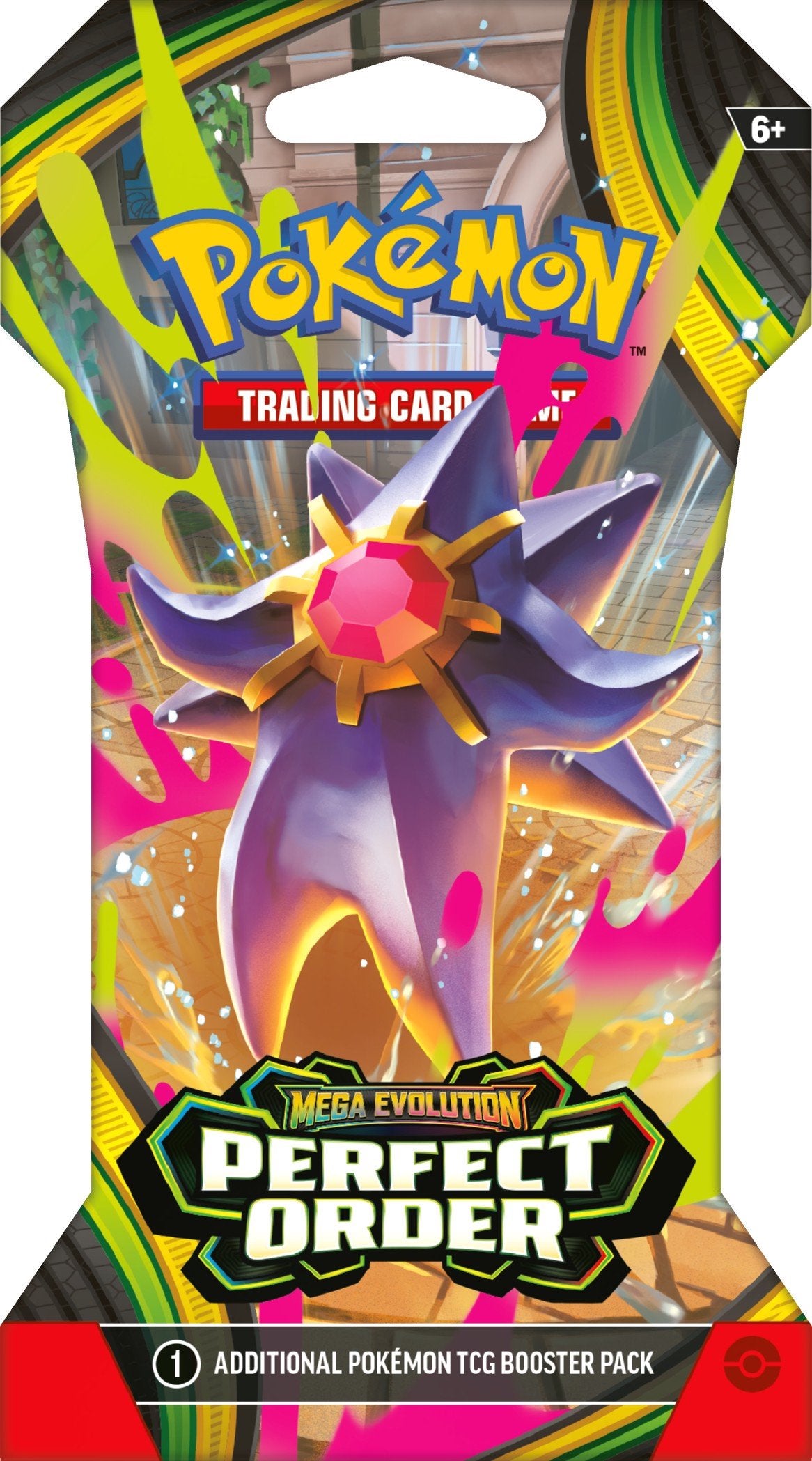 Pokemon TCG Mega EV ME3 Sleeved Booster Pack - Perfect Order Expansion, Collectible Pokémon Cards, Trading Card Game Booster for Decks & Anime Card Collectors
