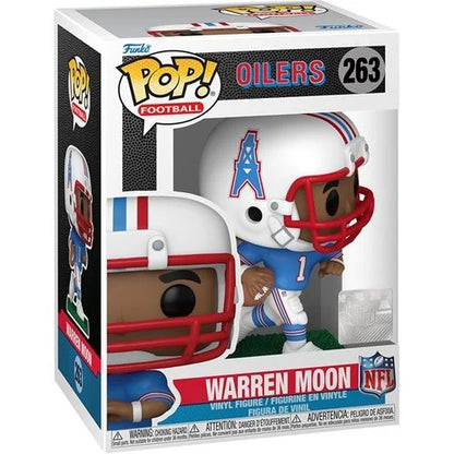 Warren Moon Funko Pop! Football: NLF Legends Oilers - Approx. 3 3/4" Collectible Vinyl Figure #263 with Window Display Box