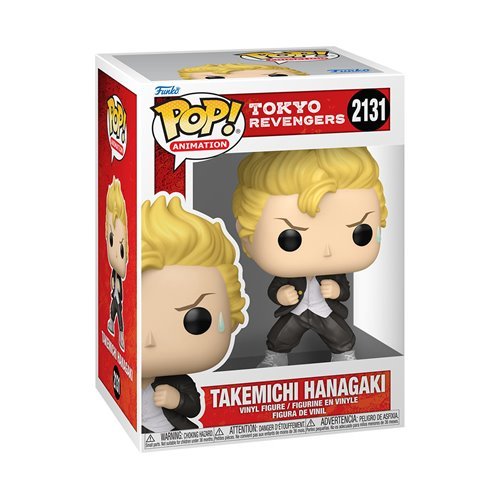 Funko Pop! Animation Tokyo Revengers – Takemichi Hanagaki Bundle Pack of 2 ( Chase and Common) Vinyl Figures #2131, Anime Collectible, 4.5 Inches