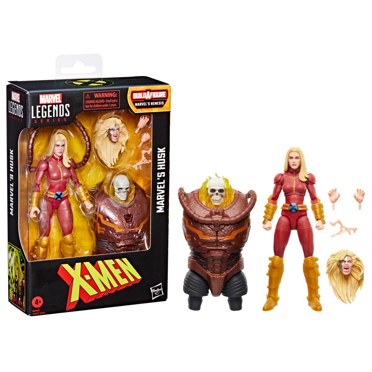 Marvel's Husk Marvel Legends Series X-Men - 6" Build A Figure Marvel's Nemesis by Hasbro