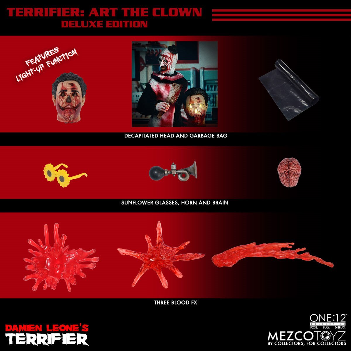 Mezco Damien Leone's Terrifier: Art the Clown Deluxe One:12 Collective Action Figure