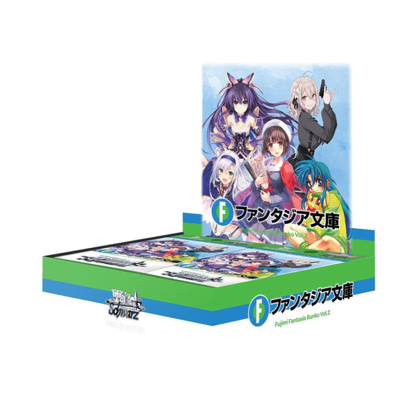 Weiss Schwarz Fujimi Fantasia Bunko Vol.2 Booster Box – 12 Packs, 150+ Cards, Original & Hot-Stamped Sign Cards, Box Topper, Neo-Standard Deck Compatible, Collectible TCG Cards
