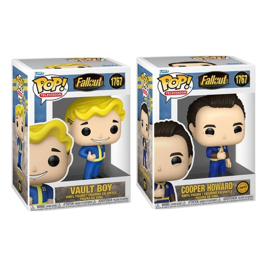 Fallout (TV Show) #1767 Funko Pop! Television - Set of 2 (Cooper Howard - Chase Limited Edition, and Vault Boy - Common) Collectible Vinyl Figures - Estimated Arrival: Aug. 2025 (PRE-SALE)