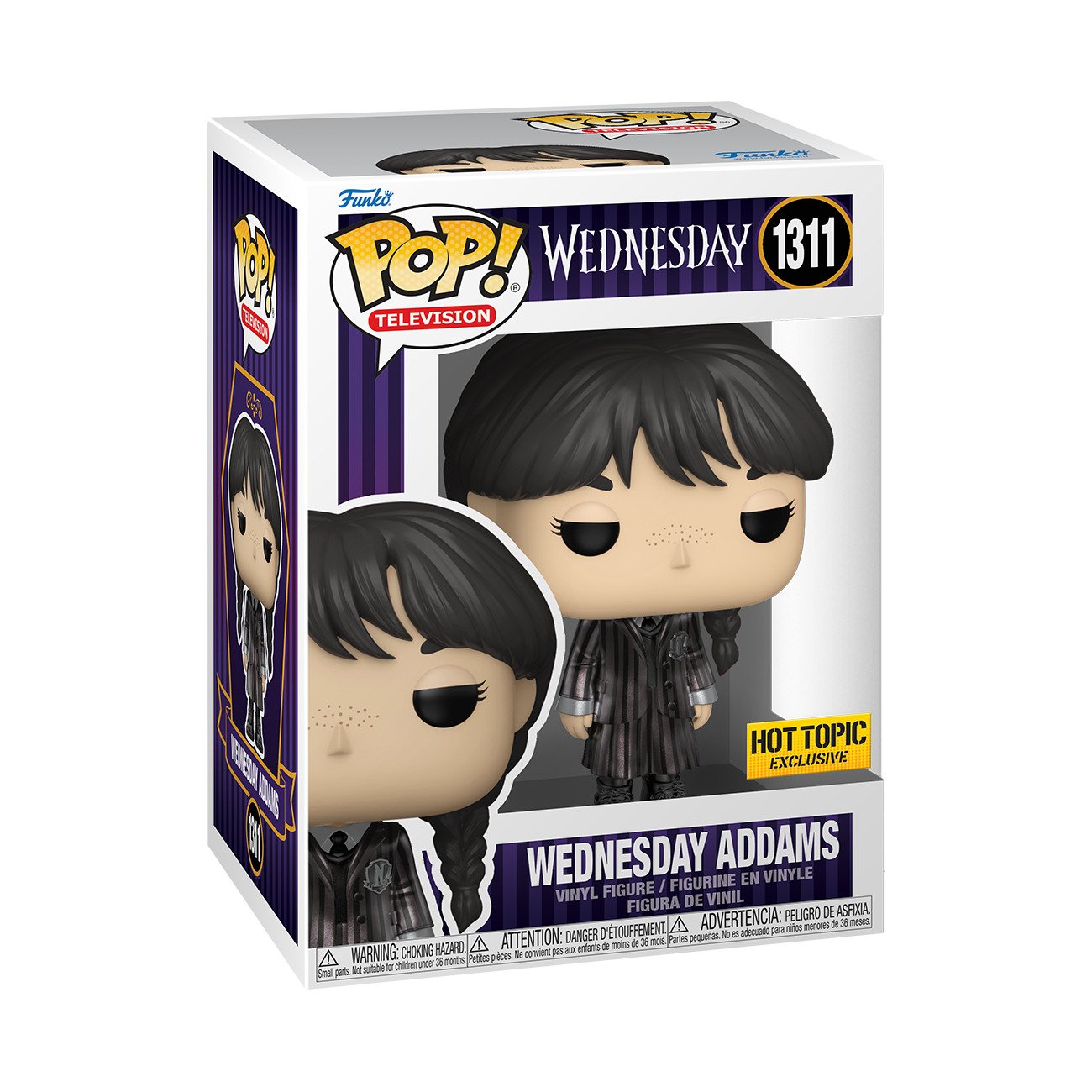 Funko Pop! Vinyl: The Addams Family - Wednesday Addams #1311 (Metallic) - HTE