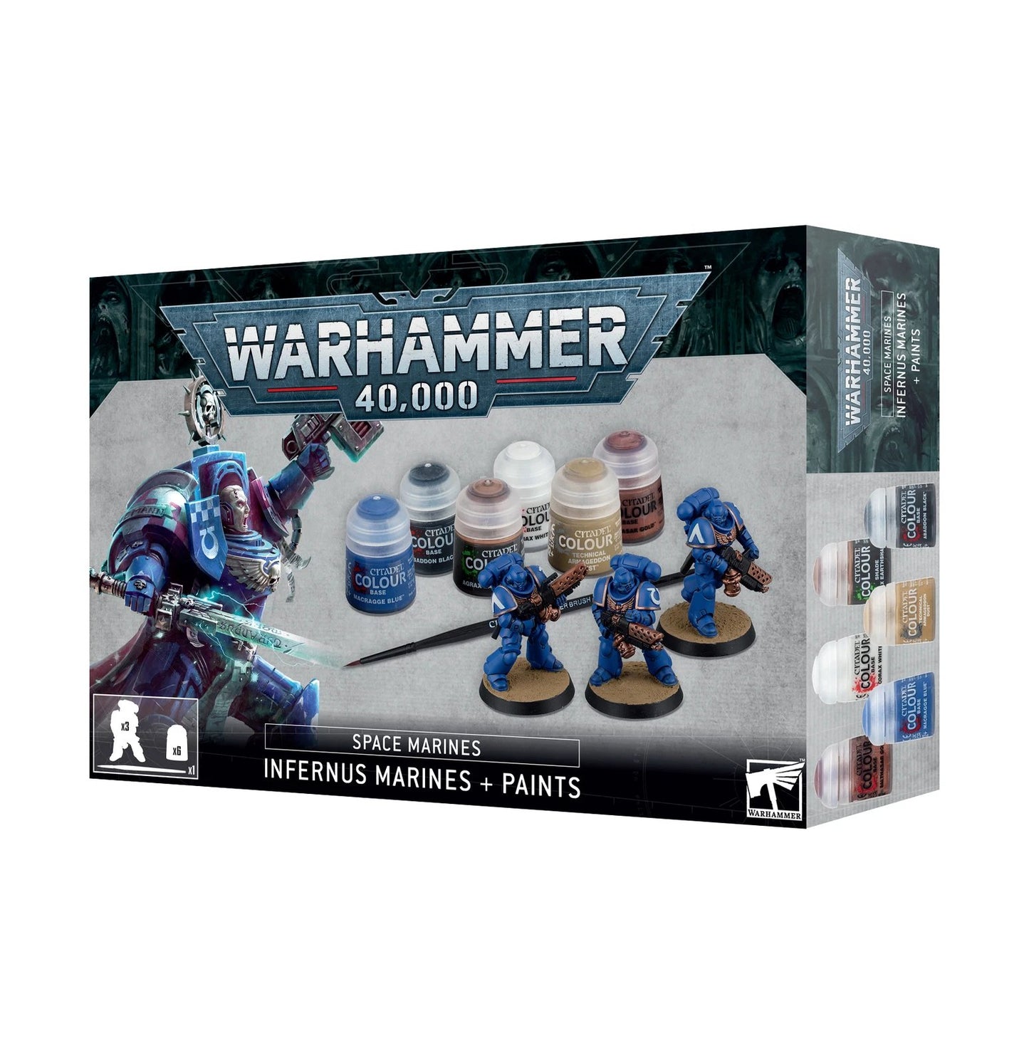 Paints Set Space Marine Infernus Marines Warhammer 40K NIB