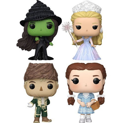 Wicked: For Good Funko Pop! Movies - Set of 4 (Elphaba #1925, Glinda in Blue Gown #1926, Scarecrow #1927, and Dorothy Gale #1928) Collectible Vinyl Figures - Estimated Arrival: Sept. 2025 (PRE-SALE)