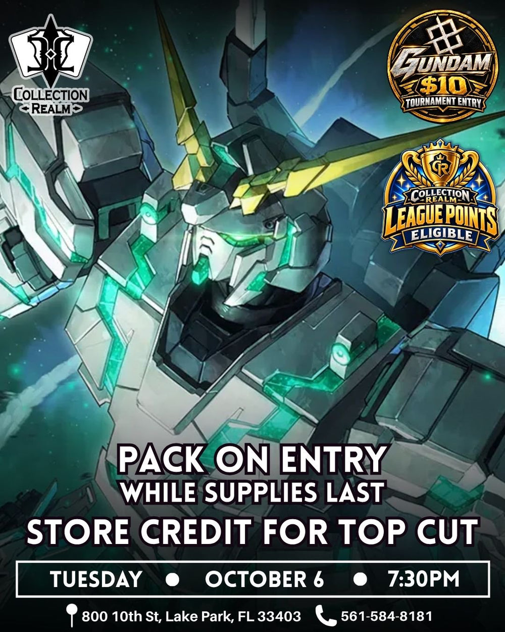 Gundam Card Game League Points Eligible – October 6, 2026 (Tuesday 7:30 PM)