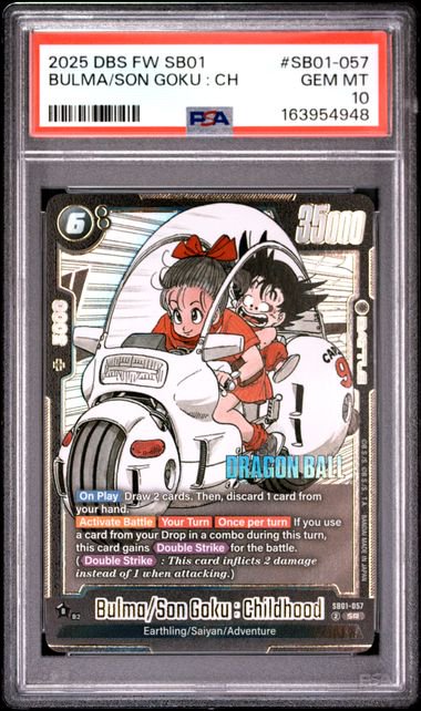 Dragon Ball Bulma/Son Goku PSA 10 4948