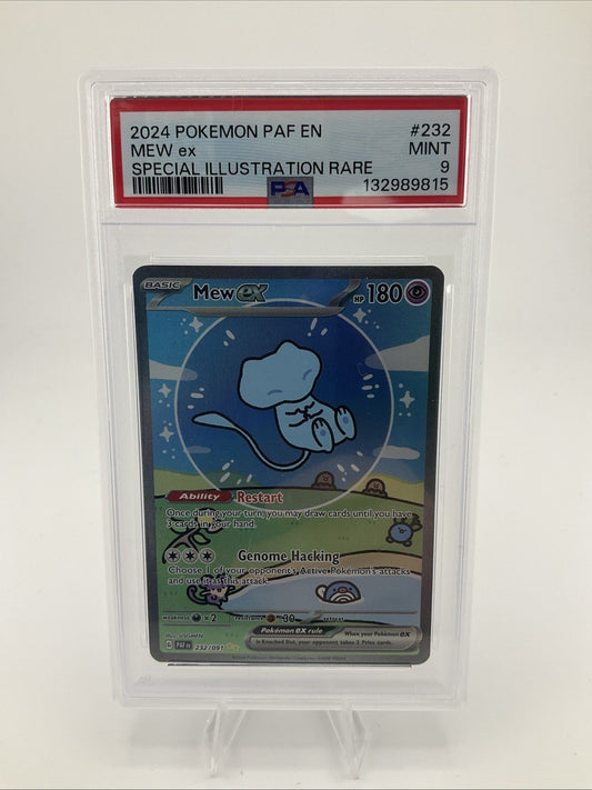 PSA 9 Bubble Mew ex Pokemon Scarlet & Violet Paldean Fates Alt Art SIR 232/091