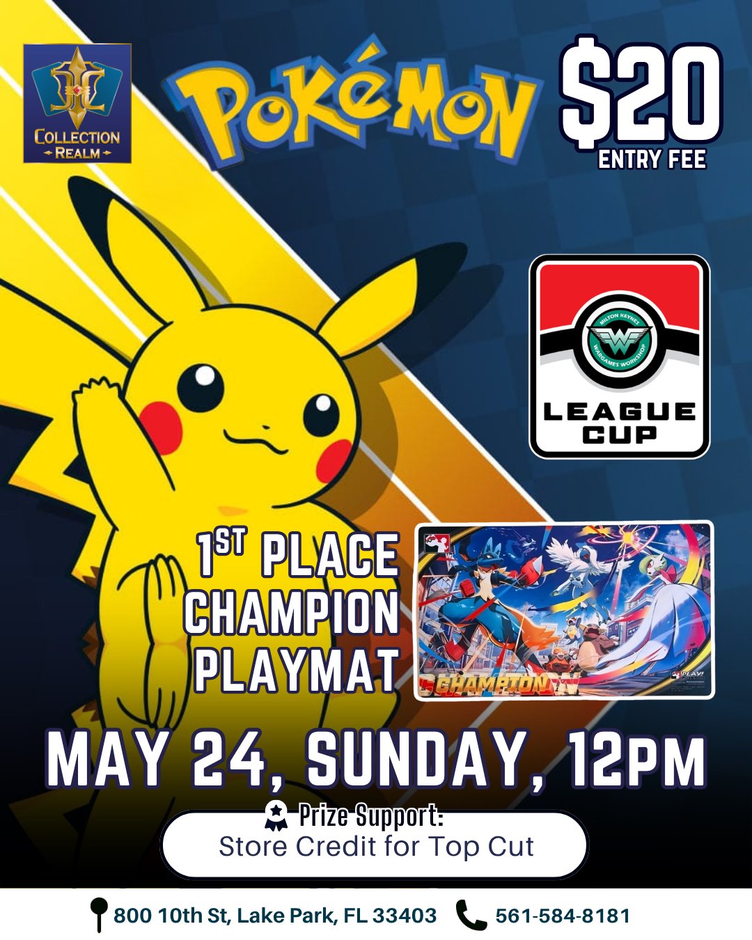 Pokémon TCG League Cup – May 24 (Sun) 12PM