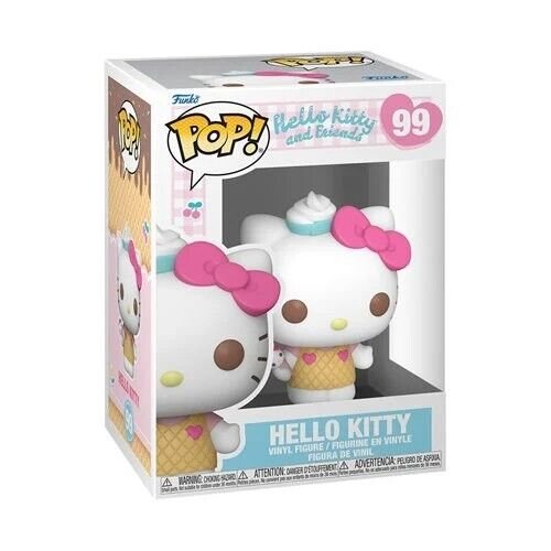 Funko Pop! Hello Kitty and Friend Wave 7 - Set of 5 (My Melody (Ice Cream) #103, Tuxedosam (Ice Cream) #102, Kuromi (Ice Cream) #101, Cinnamoroll (Ice Cream) #100, and Hello Kitty (Ice Cream) #99) Collectible Vinyl Figures