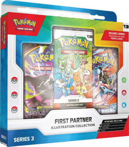Pokemon First Partner Illustration Collection Series 3 | Official Pokemon Trading Card Collector Set | Premium Oversized Partner Card Collection | Display and Collection for Pokemon Fans (PREORDER - Release Date August 2026)