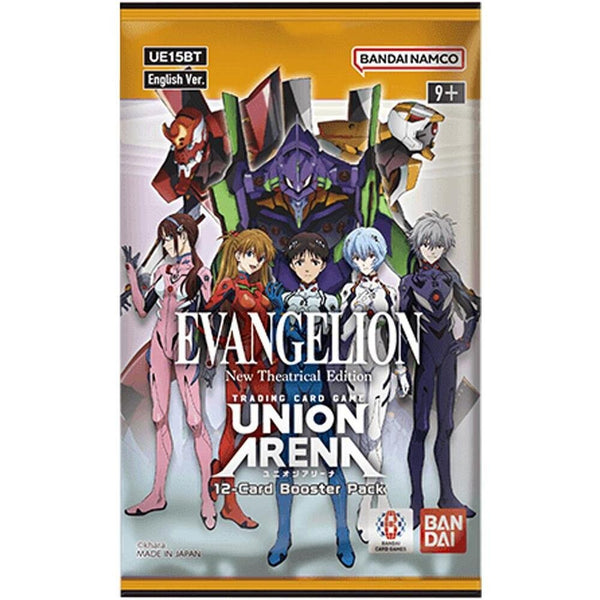 Evangelion New Theatrical Edition Booster Pack UE15BT - Anime Trading Cards, Serial Number Chase Cards, 12 Cards per Pack, Collectible for Fans