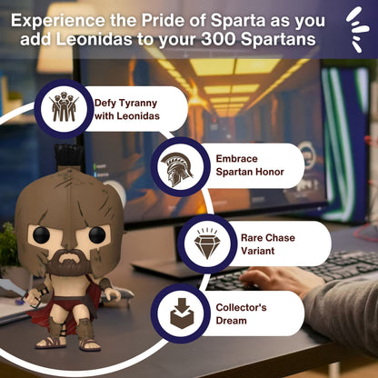 Leonidas Funko Pop! WB 100 Celebrating Every Story - Approx. 4" Chase Limited Edition Vinyl Figure #1473 with Display Box Protector Case