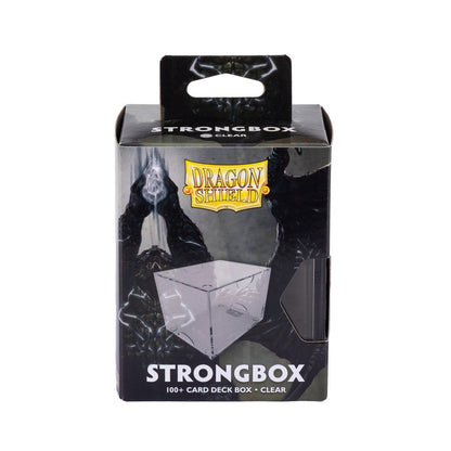Dragon Shield Strongbox Clear Deck Box for 100+ Double-Sleeved Cards | Clear Acrylic TCG Card Storage Case | Stackable Protective Deck Box for MTG, Pokémon, Lorcana & More