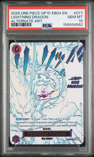 One Piece Lightning Dragon PSA 10 4562