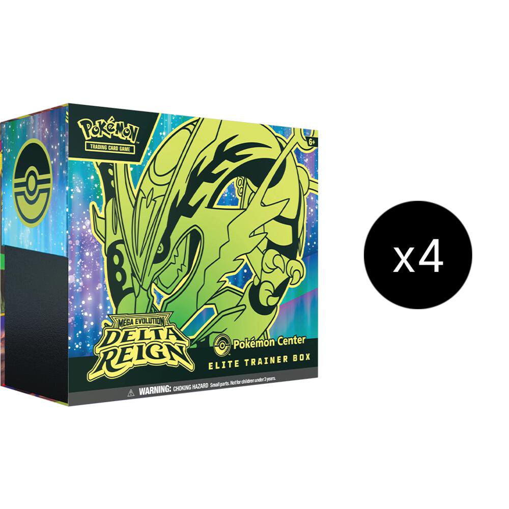 Pokémon TCG: ME06 Delta Reign Pokémon Center Elite Trainer Box Case Exclusive (4 ETBs Sealed) (PREORDER - Release Date November 06, 2026)