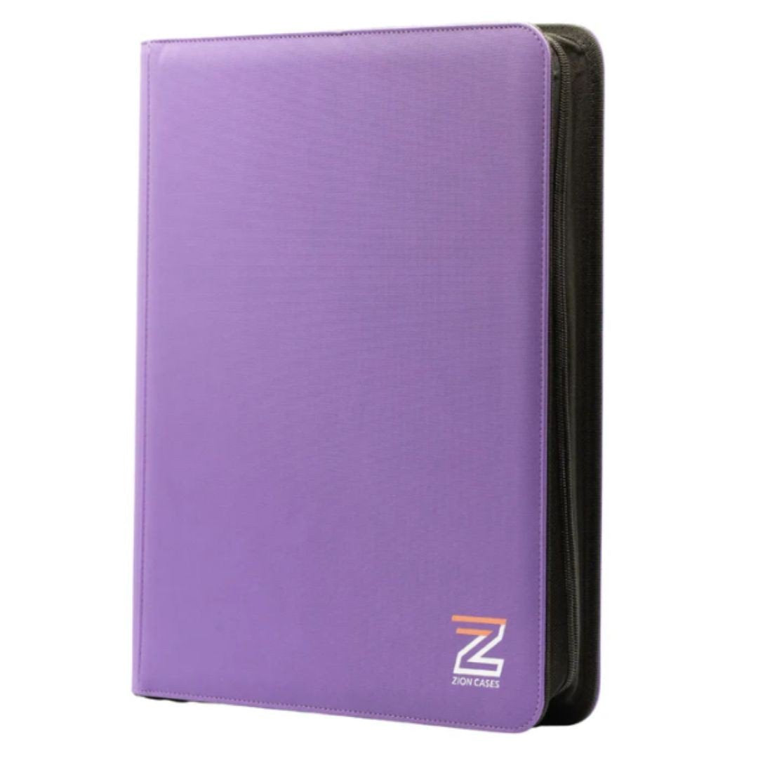 Zion Cases Diamond Toploader Binder Purple 9 Pocket Trading Card Album