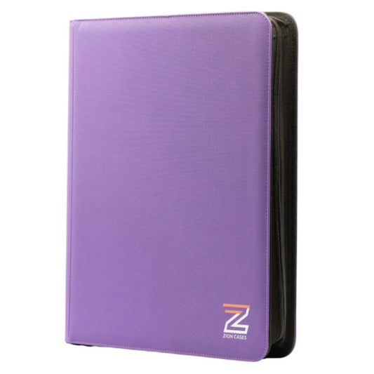 Zion Cases Diamond Toploader Binder Purple 9 Pocket Trading Card Album