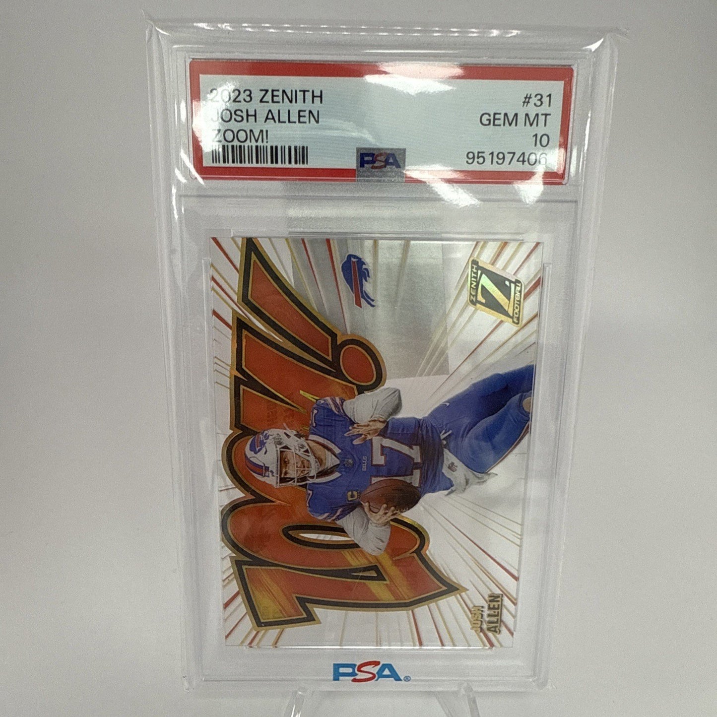 2023 Panini Zenith Football Zoom! Josh Allen #31 PSA 10 - GEM MT