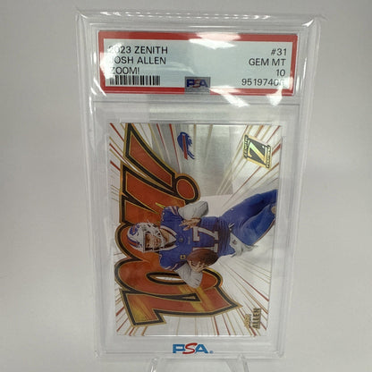 2023 Panini Zenith Football Zoom! Josh Allen #31 PSA 10 - GEM MT