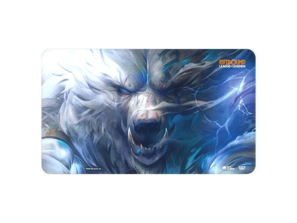 Riftbound League of Legends Volibear playmat for tabletop card gameplay.