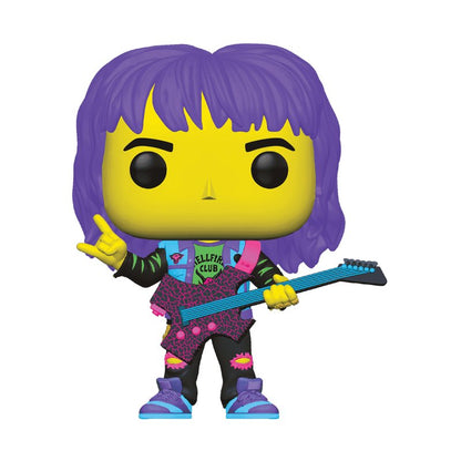 Eddie Hellfire Club with Guitar (Black Light) Funko Pop! Netflix Stranger Things - Target Con 2024 Exclusive Limited Edition - Approx. 3.9" Collectible Vinyl Figure #1250 with Window Display Box (Pre-Order)