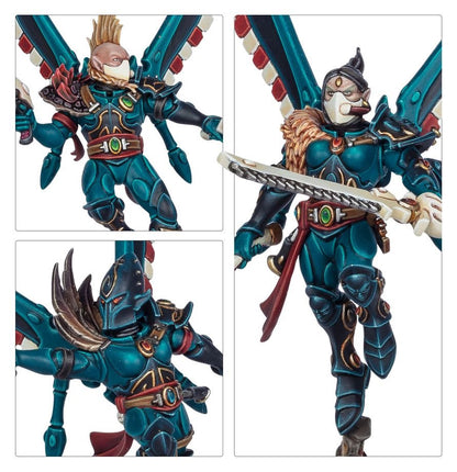 Warhammer 40,000 Aeldari Corsair Skyreavers Miniatures Set – 5 Customizable Plastic Figures with Jump Packs & Weapon Options for Warhammer 40K (PRE-ORDER)