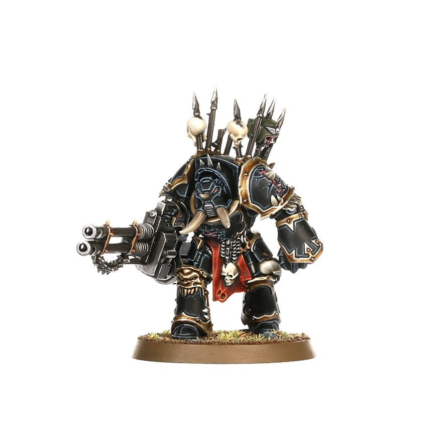 Warhammer 40,000 Chaos Space Marines Terminator Squad – 5 Chaos Terminators Miniatures with Customisable Weapons & Transfer Sheet – Plastic Model Kit for Chaos Space Marines, World Eaters & Emperor’s Children