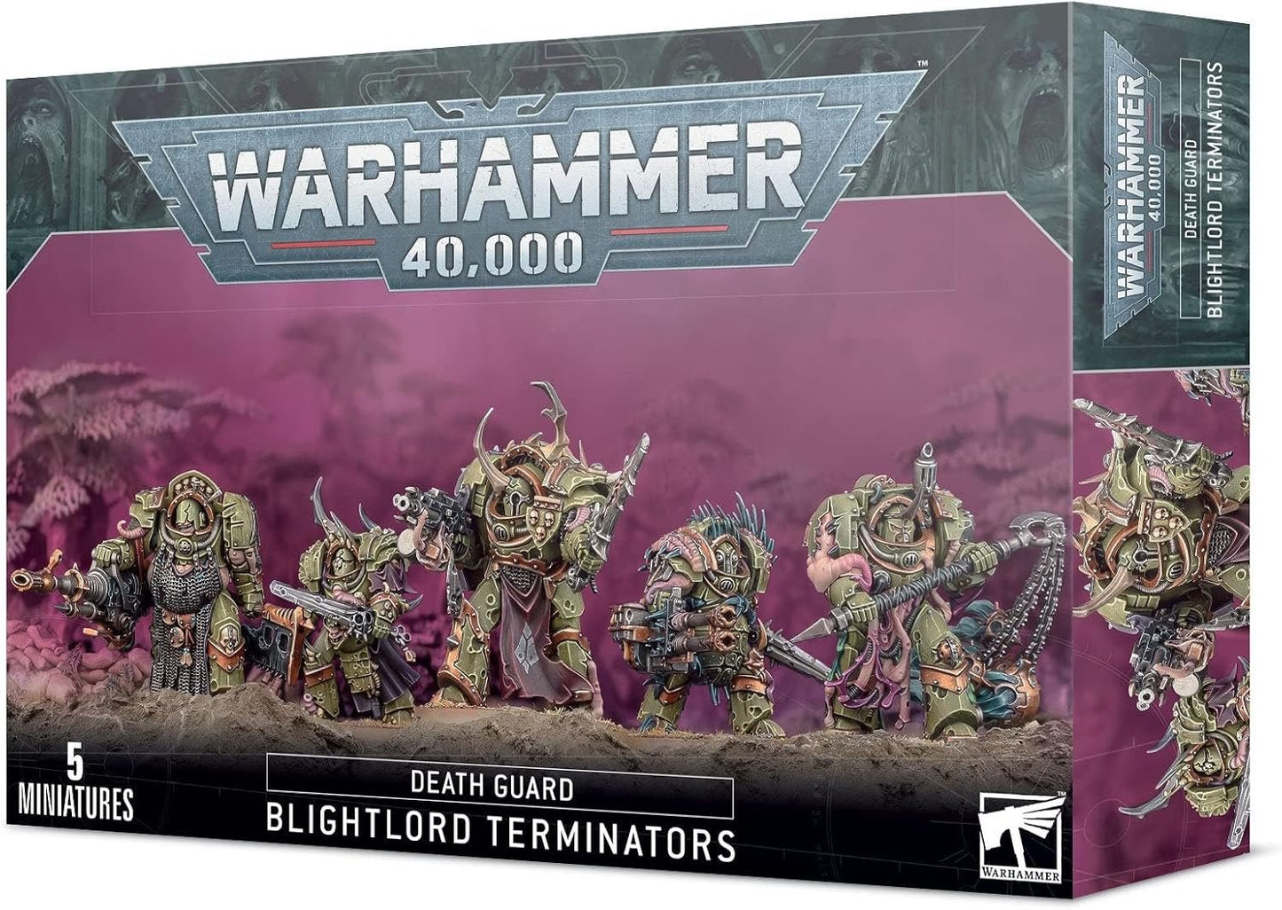 Warhammer 40,000 Death Guard Blightlord Terminators - 5 Miniatures