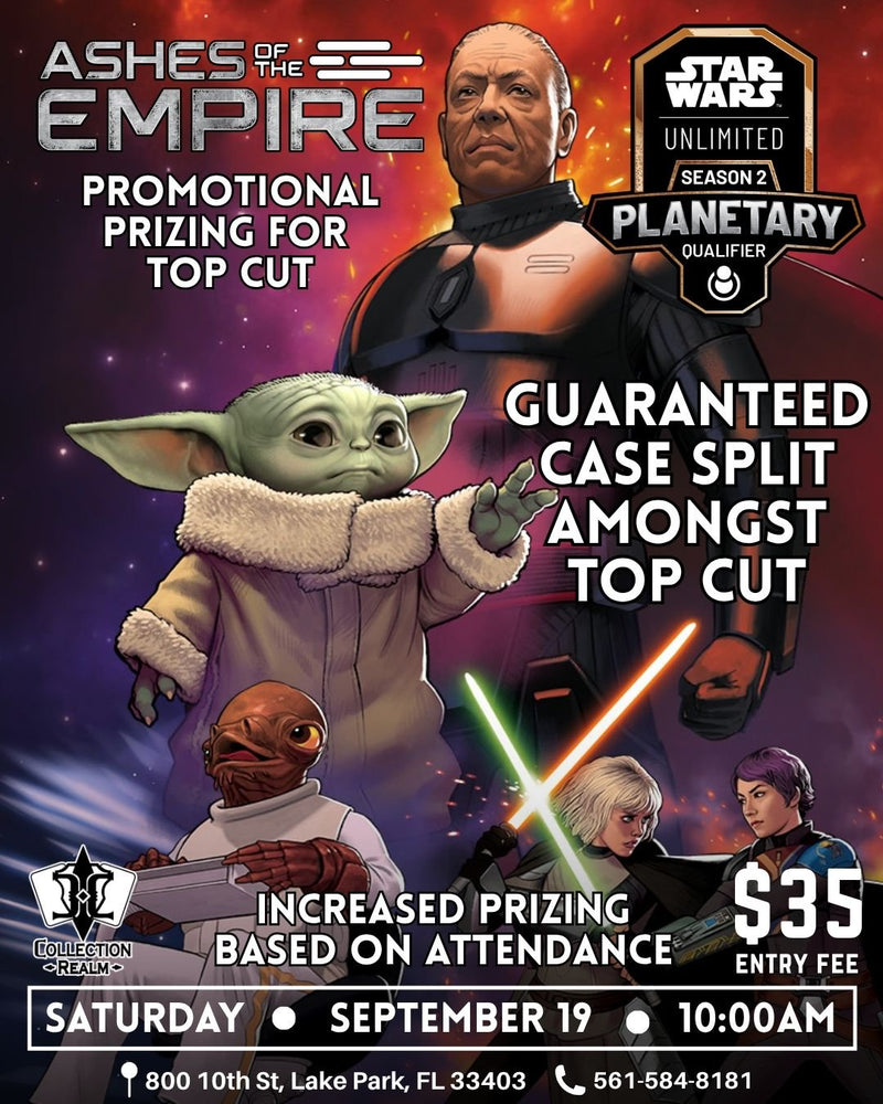 Star Wars TCG Season 2 Planetary Qualifier – September 19, 2026 (Saturday 10:00 AM)