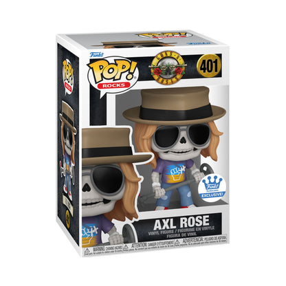 Axl Rose Skeleton The Legendary Rock Star Funko Pop! Rocks Guns N Roses - Approx. 3.95" Collectible Exclusive Vinyl Figure #401 with Display Box Protector Case