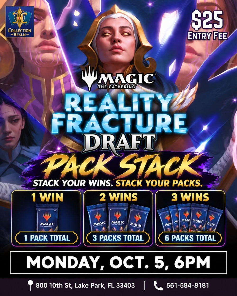 MTG Reality Fracture Draft Pack Stack – October 5, 2026 (Monday 6:00 PM)