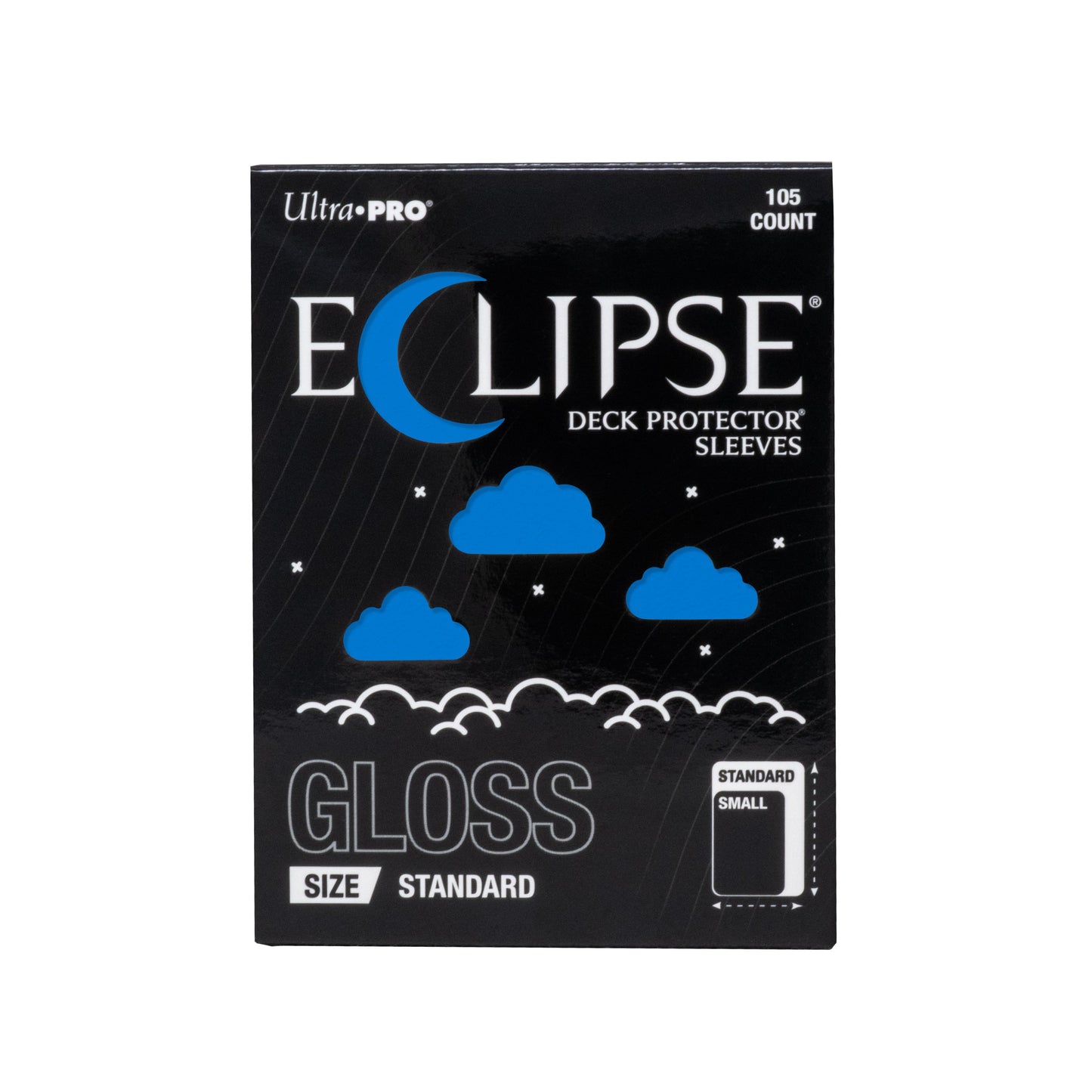 Ultra Pro Eclipse Gloss Deck Protector Sleeves Pacific Blue 105CT Standard Size – Opaque Split-Resistant Sleeves for TCG, Trading Cards, Card Game Deck & Collectibles (PRE-ORDER AUGUST)