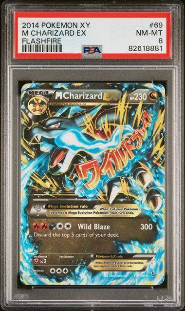Pokemon M Charizard EX XY PSA 8 8881