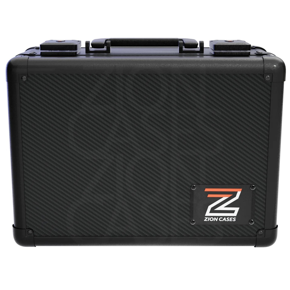 Zion Cases Slab Case X Carbon Fiber Black, Graded Card Storage Case for Up to 110 Slabs, TSA-Approved Locking Case with High-Grade Foam, Protective Collector Case for Travel and Storage (PRE-ORDER)